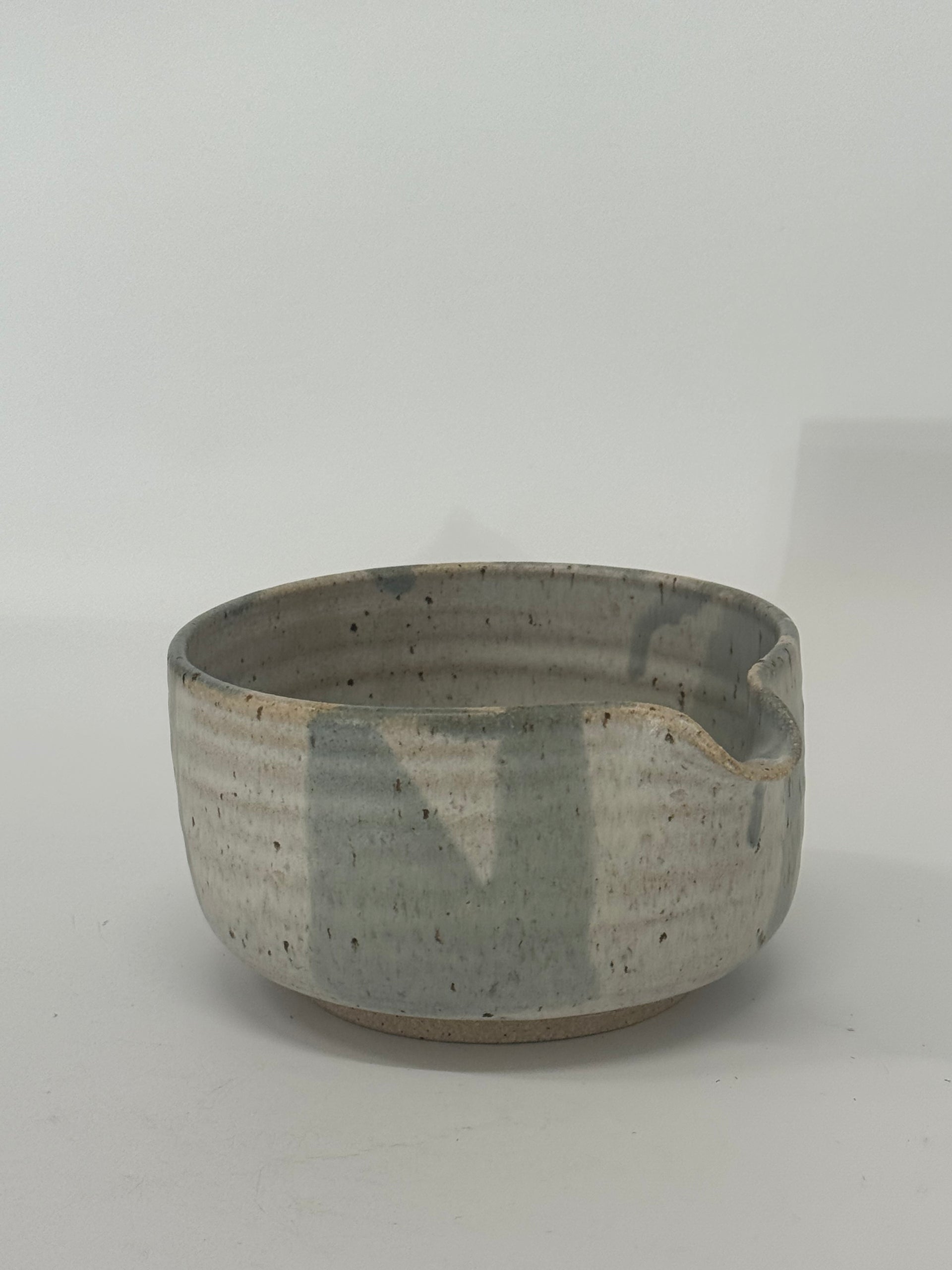 matcha bowl // alabaster drip