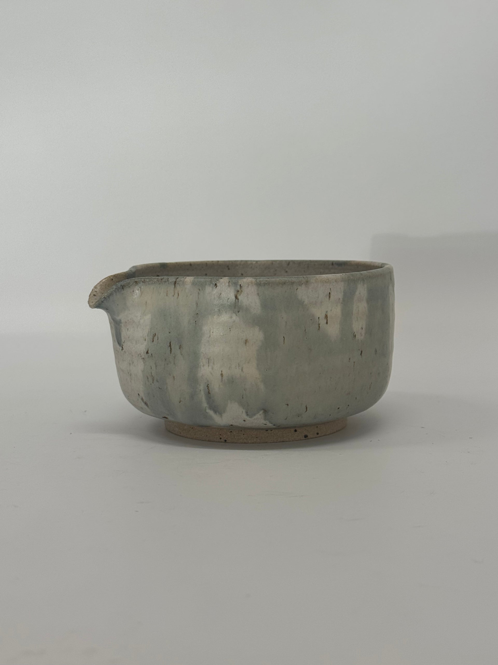 matcha bowl // alabaster drip